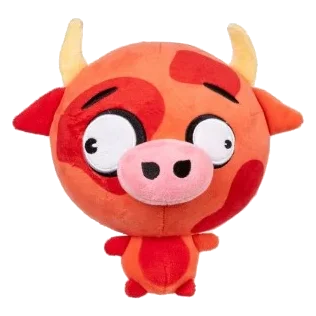 FuzzYard Noggins Moo Hammad Ali Squeaky Plush Dog Toy