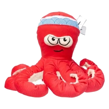 FuzzYard Octo-Pose Takoyaki Octopus Squeaky Plush Dog Toy