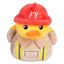 FuzzYard Firequacker duck plush dog toy with squeaker