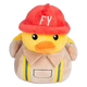 FuzzYard Firequacker duck plush dog toy with squeaker