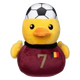 Squeaky plush dog toy FuzzYard Football Duck Belgium No. 7