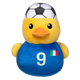 Squeaky plush dog toy FuzzYard Football Duck Italy No. 9