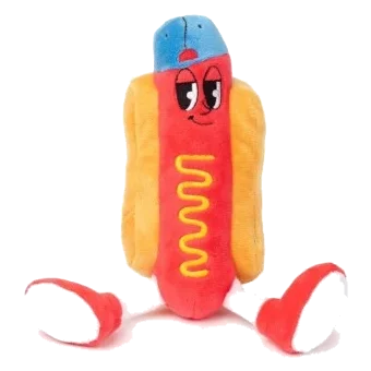 Squeaky plush dog toy FuzzYard The Homies Franky