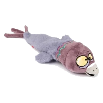 FuzzYard The Yeetz Peace Out Pigeon Plush Dog Toy with Squeaker