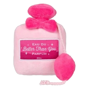 FuzzYard Y2K Better Than You Parfum Plush Dog Toy with Squeaker