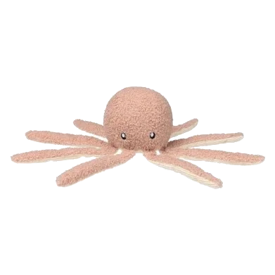 Octopus plush dog toy FuzzYard Life Soft Blush
