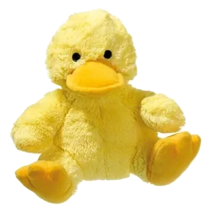Duck plush dog toy, 19 cm