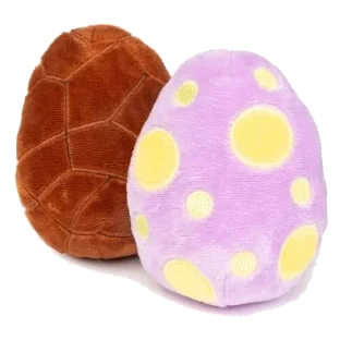 Easter Egg Plush Dog Toys FuzzYard, Pack of 2