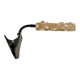 Natural wood bird perch with adjustable clamp