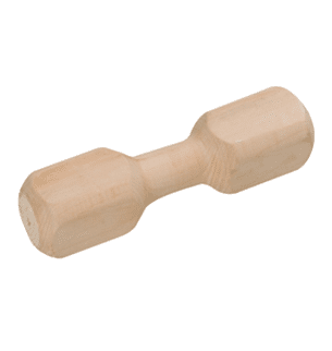 Wooden dumbbell for dog training
