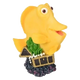 Yellow fish aquarium ornament