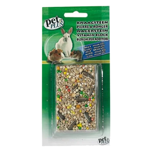Muesli gnawing stone for small animals
