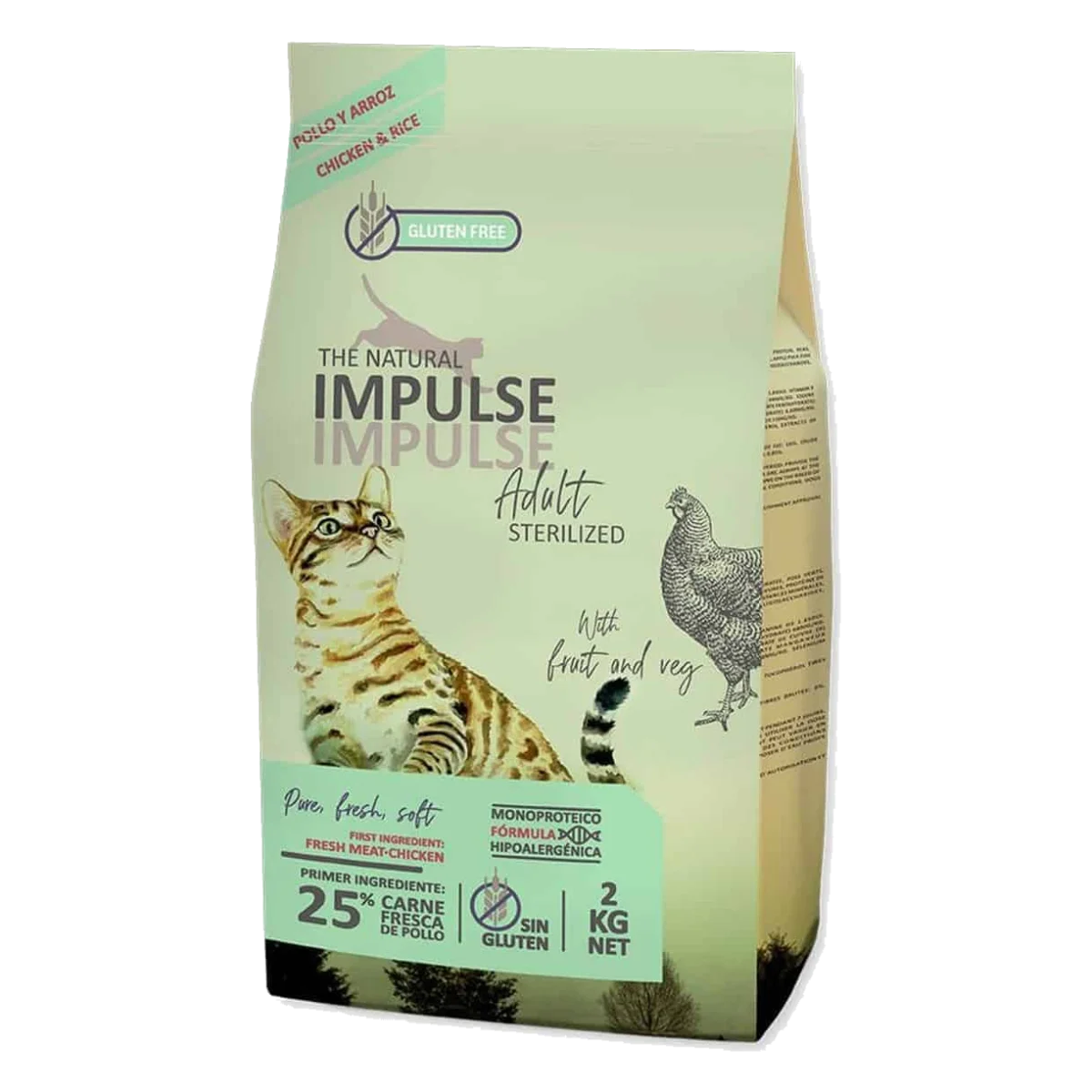 Impulse dry cat food for neutered cats, 8 kg