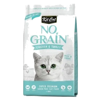 Kit Cat No Grain Chicken & Turkey Dry Cat Food, 10 kg