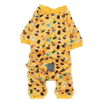 Fleece Dog Pyjamas FuzzYard What The Duck Size 6
