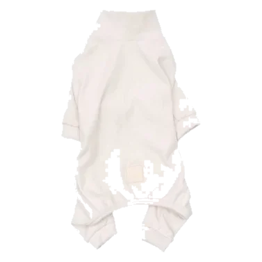 FuzzYard Life soft-touch dog pyjamas, Sandstone
