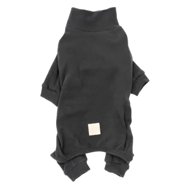 FuzzYard Life soft-touch dog pyjamas, Slate Grey