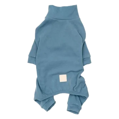 FuzzYard Life soft-touch dog pyjamas, French Blue