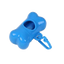 Blue dog poo bag holder