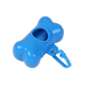 Blue dog poo bag holder