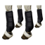Set of 4 black horse tendon boots