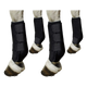 Set of 4 black horse tendon boots