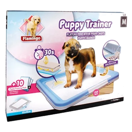 Puppy Trainer with 10 Training Pads, Sizes S and M