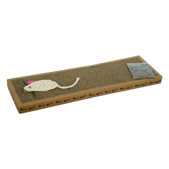 Cardboard cat scratcher, 38 × 12 cm