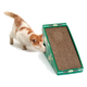 Cardboard cat scratcher with catnip