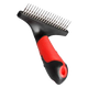 Grooming rake for short-haired dogs