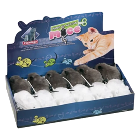 Large rope toy mouse for cats