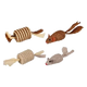 Mouse and sisal roller cat toy