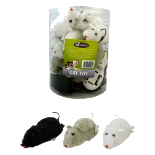 Wind-up toy mice for cats, 12 cm