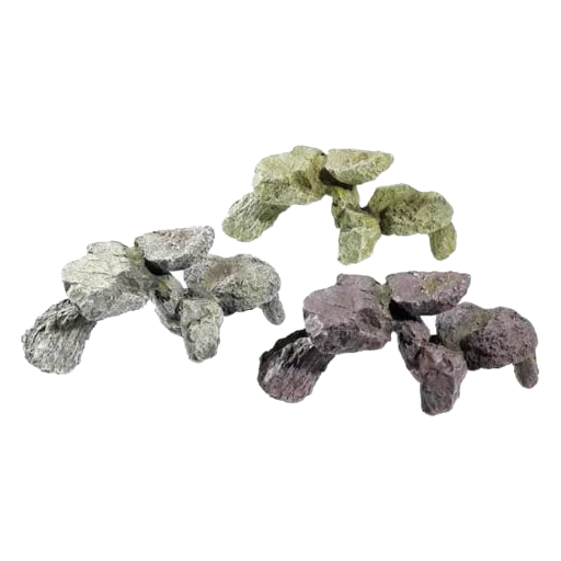 Decorative aquarium rocks, 3 pieces