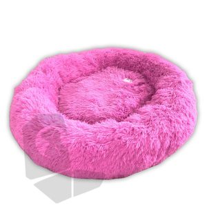 Calming donut dog bed, pink, 50 cm