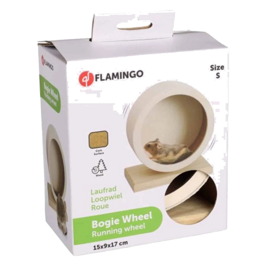 Bogie cork running wheel for small animals, 28 cm diameter
