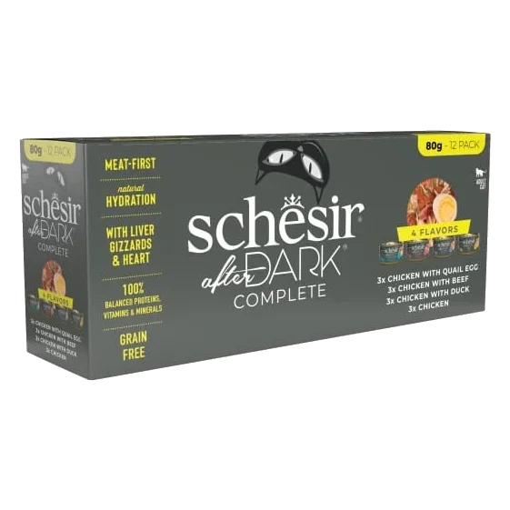 Schesir After Dark fillets variety pack for cats