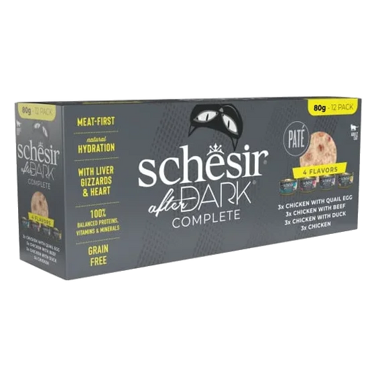 Schesir After Dark pâté variety pack for cats