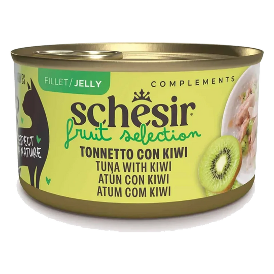 Schesir wet cat food, tuna with kiwi, 75 g