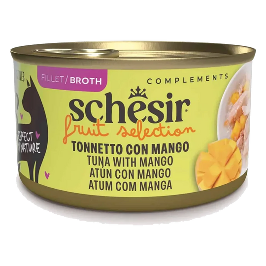 Schesir wet cat food, tuna with mango, 75 g