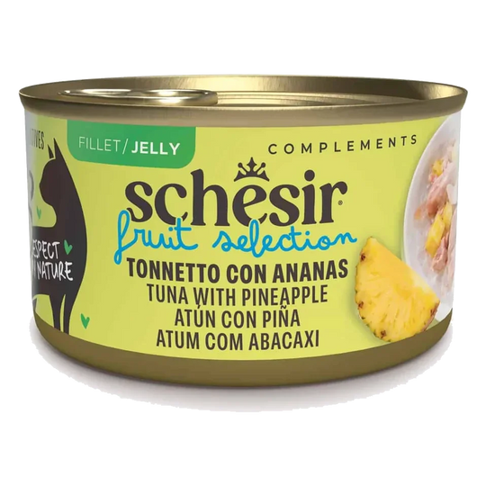 Schesir wet cat food, tuna with pineapple, 75 g