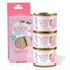 Schesir Baby mousse with chicken fillets, salmon and chicken liver for kittens, 3 × 55 g