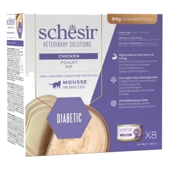 Schesir Diabetes Control chicken mousse wet cat food