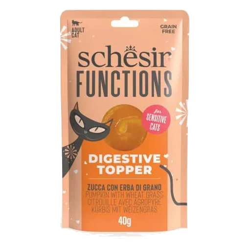 Schesir Functions digestive food topper for cats, 40 g