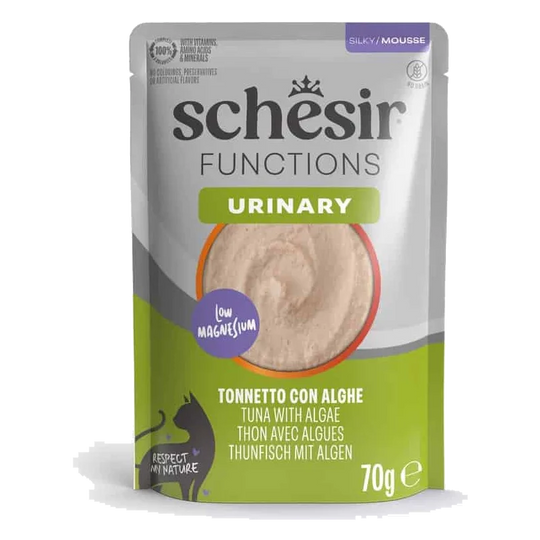 Schesir Functions Urinary tuna with seaweed wet cat food, 70 g