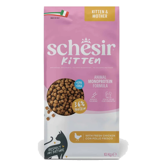Schesir Animal Protein Kitten dry cat food, 10 kg