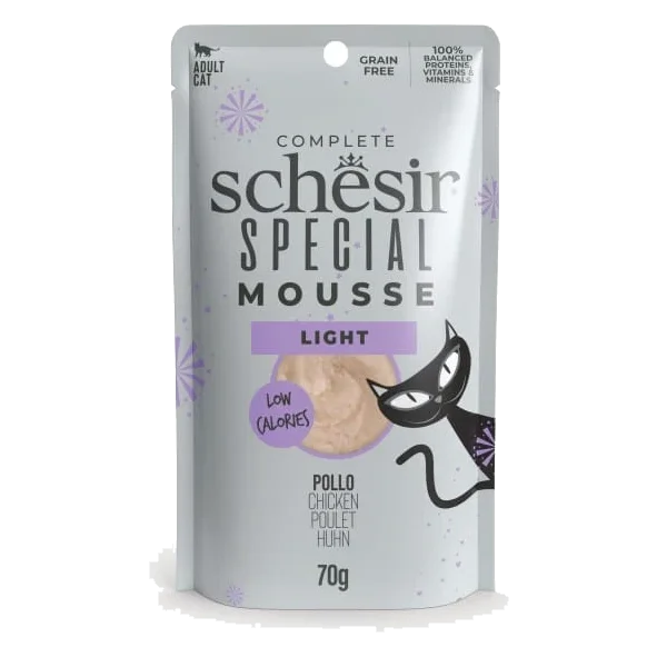 Schesir Light mousse with chicken wet cat food