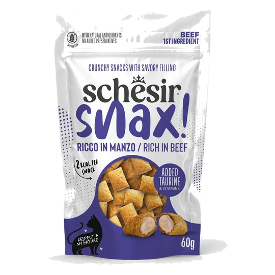 Schesir Snax beef cat treats, 60 g