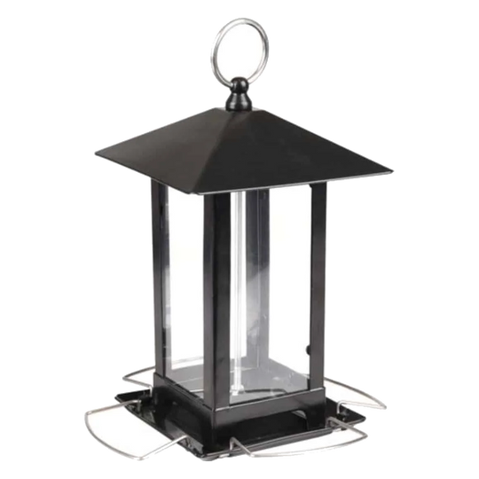 Frode black bird seed silo feeder