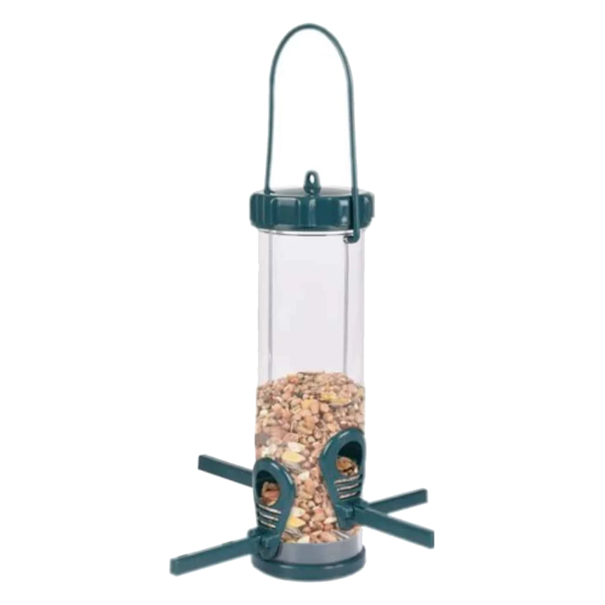 Survival M plastic bird seed silo, 22.5 × 22.5 × 34.6 cm